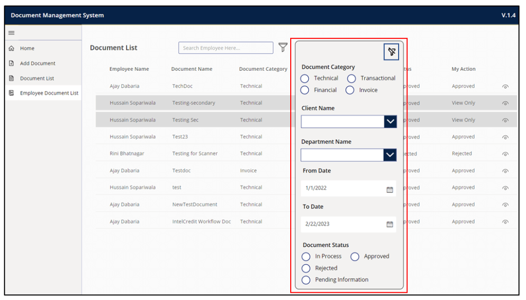 47. the filter icon will open up a filter pane as shown below